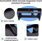 Compatible with Nissan Sentra Center Console Organizer 2020-2025 [2PACK Not Fit S Trim], for 2024 2025 Nissan Sentra SV/SR Center Console Divider 2020-2025 Sentra Center Console Insert Tray