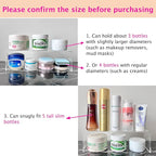 2 Pack Acrylic Medicine Cabinet Organizer, Narrow Bathroom Mirrior Cabinet Storage Shleves, Clear Acrylic Risers for Vanity, 