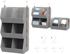 2 Pack,Extra Large Hanging Closet Organizer, Disassemblable Clothes Hanging Shelves,Collapsible Fabric Closet Storage System 