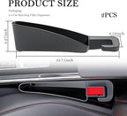 2PCS Short Car Seat Gap Filler Organizer,Mini-Size in Between Car Seat Catcher for Storing Cell Phones/Items,Versatile Cars Accessories Console Catcher Fit Small Gaps