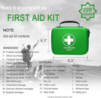 SHBC Waterproof First Aid Kit (228pcs) with All Basic or Advanced Supplies You Need. Suitable for Emergencies at Home or Outs
