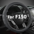 GIANT PANDA Car Steering Wheel Cover for Ford - F150 F250 F350 Expedition, (15.5-16 inches - Black)