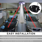 Dual Laser Garage Parking Assist Guide, 360-Degree Adjustable Wider Angles Garage Parking Sensor with AC Adapter, Park Assistant Guide System Car Stop Indicator for Automotive