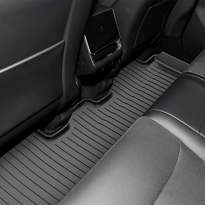 6PCS All-Weather TPE Floor Mats & Cargo Liner Set - Compatible with 2025-2026 Model Y (Juniper) | Custom Fit Anti-Slip Interior Protection(Not for Standard)