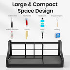 BOTEMY Toothbrush Holder with Instant Drying Stone - Bathroom Counter Organizer, Diatomite Electric Toothbrush Toothpaste Hol