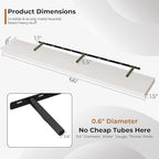 Fun Memories 66 Inch Fireplace Mantel Shelf with Invisible Bracket, 8 Inch Deep Floating Shelf for Living Room, Kitchen, Farm