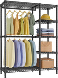 VIPEK V7 Garment Rack for Hanging Clothes Heavy Duty Clothes Rack with Shelves, Portable Closet Racks Metal Clothing Racks 5 