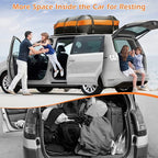 Goplus Rooftop Cargo Carrier, 21 Cubic Feet 100% Waterproof Soft Car Roof Bag for All Vehicles with/Without Rack, Includes Anti-Slip Mat, 10 Reinforced Straps, 6 Door Hooks, Storage Bag