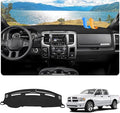FIILINES Dash Cover for 2010-2018 Dodge Ram 1500 2500 3500(Without Hud), Dashboard Mat Accessories Dash Cover Sunshade Nonsli