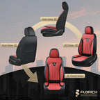 FLORICH Seat Covers for Cars, Waterproof Automotive Seat Covers, Leather Car Seat Covers 2 Pack, Universal Front Seat Cushion