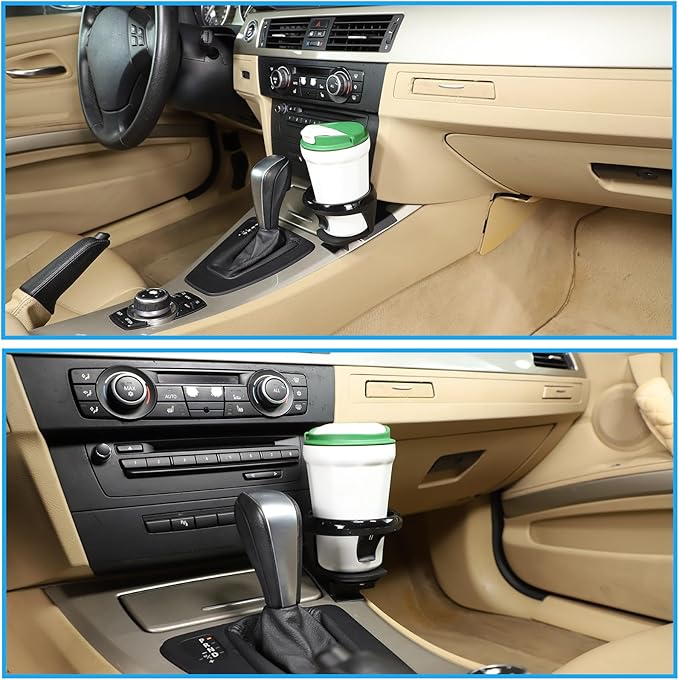Center Console Water Cup Holder Compatible with BMW 3 Series 2005-2012 E90 E91 E92 E93 325i 320i 318i,Passenger Front Seat Ce