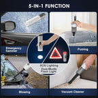Mini Vacuum Cleaner Cordless 15000PA High Power,Handheld Car Vacuum, 5 in 1 Portable Vacuum for Car, Home & Pet Hair, Type-C 