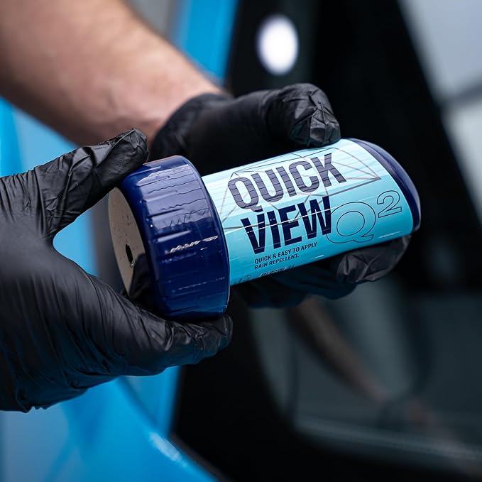 GYEON Quartz QuickView Ceramic Rain Repellent Glass Coating Extremely Hydrophobic Easy Apply Fast Drying Professional Grade V