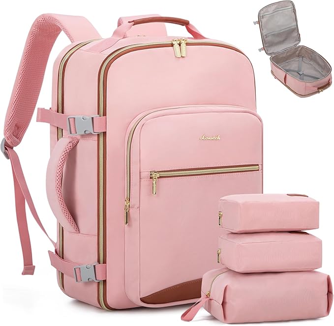 LOVEVOOK Travel Backpack for Women & Men 40L,Airline Approved Carry On Backpack Travel Essentials,TSA Carry on Luggage,Waterp