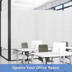 Volcanics Frosted Glass Window Privacy Film with Installation Tools, Removable Static Cling Bathroom Window Film, Heat Control UV Blocking, Peep-Proof, Ideal for Home Office 35.4 x 39.3 Inches