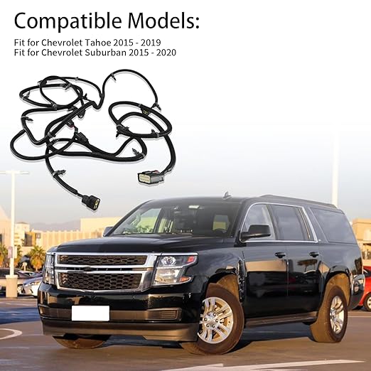 Front Bumper Parking Aid Wiring Harness 84307173 Fit for Chevrolet Tahoe 2015 2016 2017 2018 2019, Chevrolet Suburban 2015 20