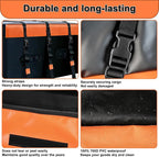 21 Cubic Car Roof Bag Heavy Duty, Waterproof Cargo Carrier Bag for All Cars with/Without Rack, Premium Car Roof Cargo Carrier with Anti-Slip Mat, 6 Door Hooks, Luggage Lock