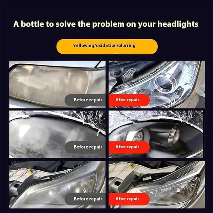 Ogas Headlight Restoration Kit, Removes Yellowing & Oxidation, Extremely Hydrophobic, Maximum Gloss & Shine for All Vehicles