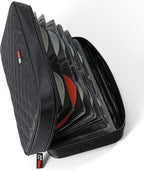 CCidea 96 Capacity CD/DVD Case Holder Portable Wallet Disc Storage Binder for Car, Home, Travel (96-Black) Specials