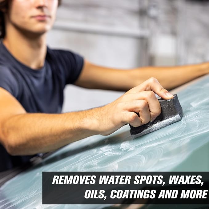Invisible Glass 91411 Glass Stripper – Hard Water Spot Remover – Strips Coatings, Waxes, Oils & Road Film – Preps Windshields