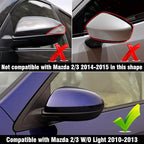 Compatible with Mazda 2/Mazda 3 2010-2013 Left Driver Side Mirror Cap Cover, Door Rearview Left Side View Mirror Cover Replacement for Mazda, Silver