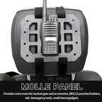 Car Rigid MOLLE Panel, Headrest Rigid Panel Tactical Gear Holder MOLLE EDC Organizer, Modular Storage Pouch Headrest ABS Truck Mount Panel, Universal Car Accessories