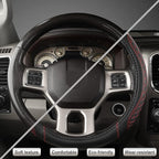 West Llama Customized Auto Car Steering Wheel Cover for Dodge 1989-2011 RAM 1500 2500 3500, Charger, Durango, Challenger (Dia