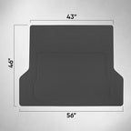 Motor Trend FlexTough™ Baseline Rubber Car Floor Mats with Trunk Mat Cargo Liner, Front & Rear Combo Set fits Most Car SUV Van Coupe Sedan, Heavy Duty All Weather Trim to Fit