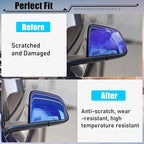 Jaronx Compatible with Tesla Model Y Side Mirror Cover Replacement 2020 2021 2022 2023 2024, Left Driver Side Door Wing Blue Rearview Mirror Cover Cap for Tesla Model Y Accessories