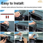 Aunginsy Dashboard Phone Holder Compatible with Ford Maverick 2022-2024, 8-inch Navigation Screen Upper Panel Fixed Clip 360° Rotation Mobile Phone Mount for Most Cell Smartphone Bracket Accessories