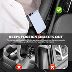 2PCS Deepened Car Seat Gap Filler Organizer,Multi-Purpose 2 in 1 Car Gap Filler with Bottom Charging Opening for Avoiding Item Falling,Universal No Drop Seat Guard for Cars