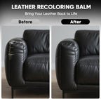 Leather Recoloring Balm - Scratch Repair & Color Restore Kit for Faded Leather, Leather Couch & Car Seats - 12OZ Leather Rest