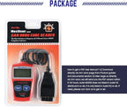 Autel OBD2 Scanner MS309 Universal Car Engine Fault Code Reader, Check Engine Light and Emission Monitor Status, OBDII CAN