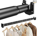 Closet Rods for Hanging Clothes, 17-84 Inches 2 pack Stepless Adjustable Closet Rod, 1.3 Inch Heavy Duty Metal Closet Rod for