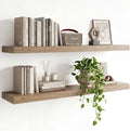 INHABIT UNION 47in Floating Shelves for Wall, Wall Mounted Shelves for Decor Storage Set of 2, Floating Shelf for Bedroom, Ba