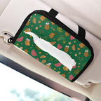 Car Tissue Holder Car Visor Organizer Tissue Box Holder for Car Sun Visor Organizer with Car Vehicle Accessories Essentials Interior for Women Men Green Clover Mug Fruit St.Patrick
