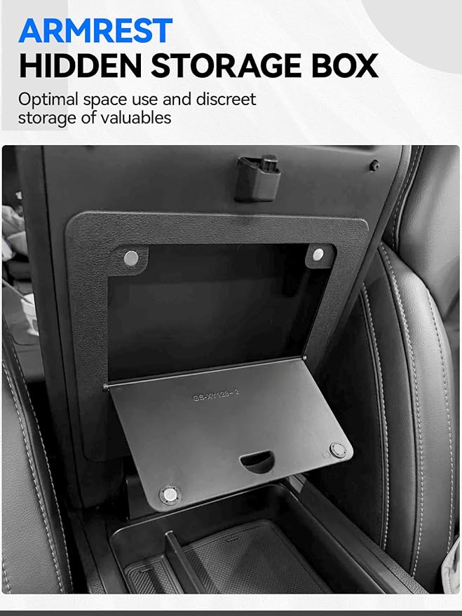 ELECFRESH 4PCS Center Console Organizer Tray for 2023-2026 Honda Pilot 2024-2026 Honda Ridgeline&Passport Accessories, Armrest Storage Box and Divider, Hidden Storage Box and Cup Holder