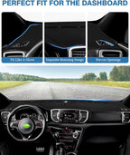 FIILINES Dash Cover for Kia Sportage 2017-2022, Dashboard Mat Cover Sunshade Nonslip Mesh Protector No Glare Sportage Accesso