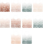 Write On Watercolor Ombre Clothing Dividers / 10 Patterned Double Sided Closet Separators / 4" x 6" DIY Clothing Rack Divider