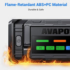 AVAPOW TJ68 10000A Battery Jump Starter Portable with 4 HD Display PD 65W Dual-Way Fast Charging,12V Jump Box, Car Battery