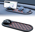 Universal Anti-Slip Car Dashboard Mat with 360° Rotating Phone Holder – Multi-Functional Organizer Pad for Phones, Sunglasses