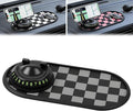 Mobile Phone Bracket Anti-Slip Mat,Multifunction Car Dashboard Mat with Temporary Parking Number,360° Rotating Adjustable Pho