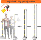 Garden Shovel, Weeding Tool, Multifunctional Garden Cleaning Shovels, 72 Inch Floor Scraper Long Handle, Heavy Duty Metal Flat Spade Shovel for Lawn Edging, Crack Weeder, Ice Chopper, Snow Shovel