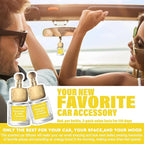 HoogaLife Car Air Freshener Diffuser 2 Pack Hanging Pistachio Salty Caramel Car Air Freshener for Women 45+ days Long Lasting