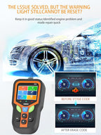 OBD2 Scanner - Car Code Reader Diagnostic Tool for Check Engine Light, Fault Code Reader & Reset, Real-Time Data, Voltage Test,