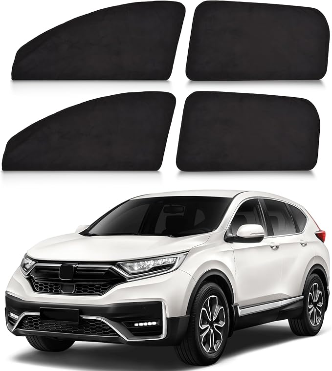 ZATOOTO Car Window Shades Custom Fit for Honda CR-V 2017-2022 4-Pack Car Window Covers with 100% UV Protection and Total Blackout Privacy Heat Insulation for Family Travel Baby and Pet Safety