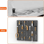 TORACK Metal Pegboard Wall Organizer 24" x 24" or 12" x 48", 70 PCS Tools Storage Pegboard for Garage Tool Organizer Peg Boar