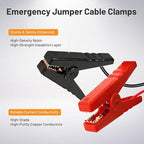 Jumper Cables Adapter for Ryobi 18V Battery - 2FT 8AWG Portable Car Jump Starter Booster Cables, Automotive Emergency Power Tool for Car Truck SUV Jump Starting Using Tool (8AWG 2FT)