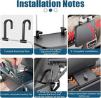 2-in-1 Car Steering Wheel Tray & Steering Wheel Laptop Holder with Adjustable Multipurpose for Eating, Writing, Laptop Work With Mobile Phone Holder And Tablet Holder - Ideal for Constant Travelers