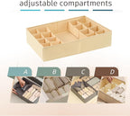 Drawer Organizer Clothes, Adjustable Dividers and Can Change the Size of the Dividers According , Can be Used in the Bedroom,